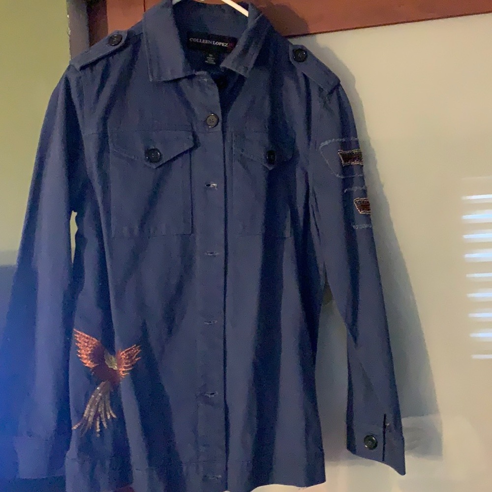 Colleen Lopez XS military style shirt